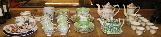 Spode Filspar teapot and stand and tea wares